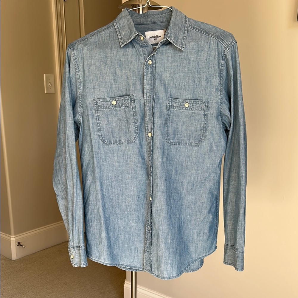 Goodfellow Light Blue Denim Shirt